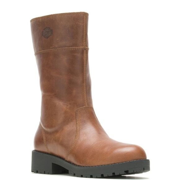 Harley-Davidson Womens Lynwood Pull On Brown Boots (NWT) - Picture 3 of 7